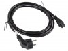 Lanberg Kabel zasilający Laptop (MIKI) IEC 7/7 - IEC 320 C5 3M VDE czarny